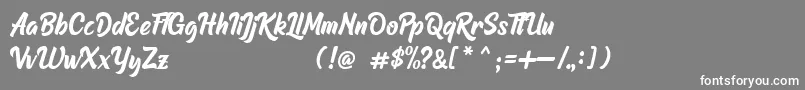 Raphtalia DEMO Font – White Fonts on Gray Background