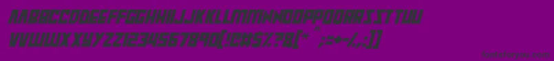 Raptors Italicフォントについての詳細 フォントRaptors Italic – 紫の背景に黒い文字