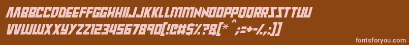Más sobre la fuente Raptors Italic fuente Raptors Italic – Fuentes Rosadas Sobre Fondo Marrón