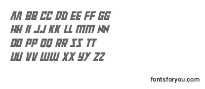 Schriftart Raptors Italic