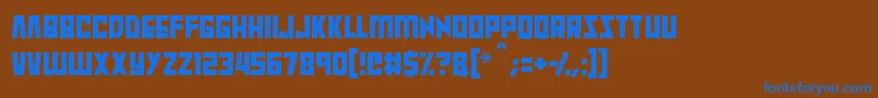 More about Raptors Font Raptors Font – Blue Fonts on Brown Background