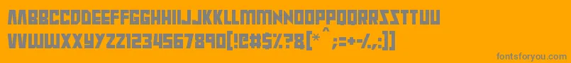 Raptors-Schriftart – Graue Schriften auf orangefarbenem Hintergrund