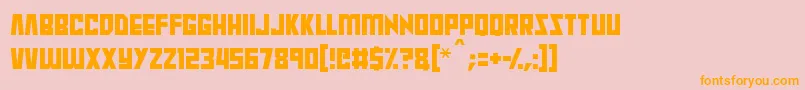 Raptors Font – Orange Fonts on Pink Background