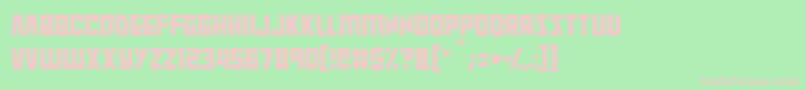 Шрифт Raptors – розовые шрифты на зелёном фоне