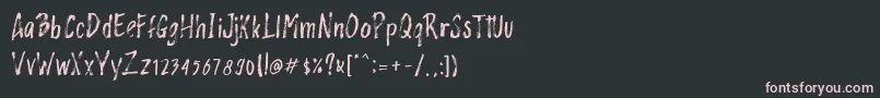 フォントRashford free – 黒い背景にピンクのフォント