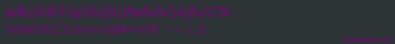 フォントRashford free – 黒い背景に紫のフォント