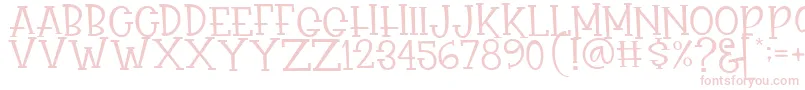 Rasionil Font – Pink Fonts on White Background