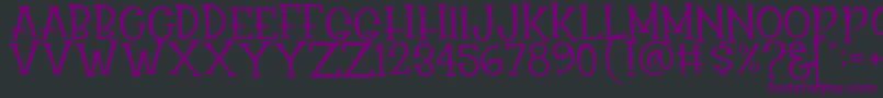 Rasionil Font – Purple Fonts on Black Background