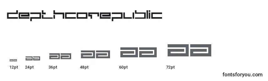 DepthcorePublic font sizes