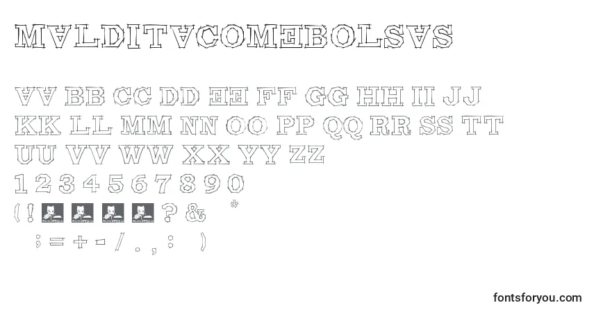 Шрифт MalditaComebolsas – алфавит, цифры, специальные символы