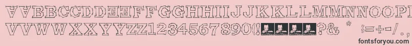 MalditaComebolsas Font – Black Fonts on Pink Background