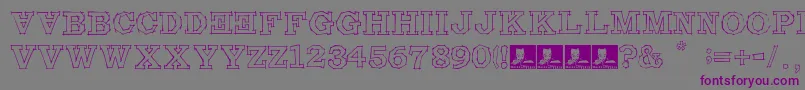 MalditaComebolsas Font – Purple Fonts on Gray Background