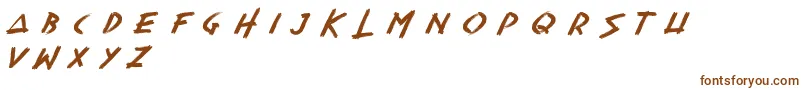 Шрифт RASKHAL – коричневые шрифты на белом фоне
