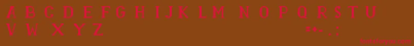 RASMINA HS 60 Font – Red Fonts on Brown Background