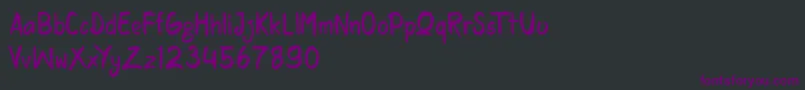 rasquake demo version Font – Purple Fonts on Black Background