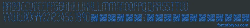 Rastaerize Font – Blue Fonts on Black Background