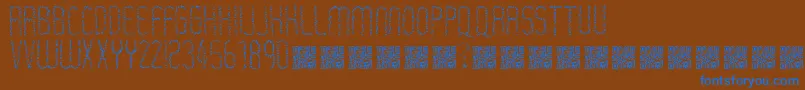 Rastaerize Font – Blue Fonts on Brown Background