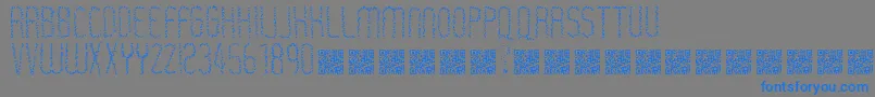 Rastaerize-Schriftart – Blaue Schriften auf grauem Hintergrund