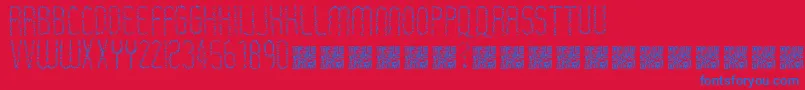 Rastaerize Font – Blue Fonts on Red Background