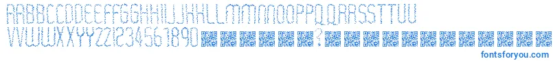 Rastaerize Font – Blue Fonts on White Background