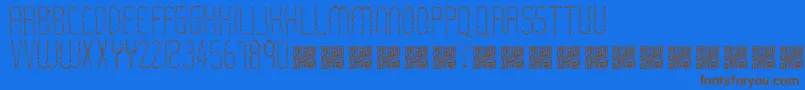 Rastaerize Font – Brown Fonts on Blue Background