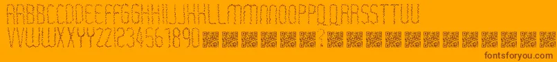 Rastaerize Font – Brown Fonts on Orange Background