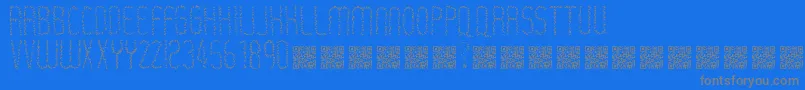Rastaerize Font – Gray Fonts on Blue Background