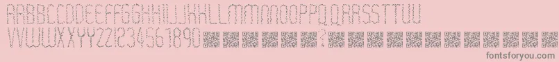 Rastaerize Font – Gray Fonts on Pink Background