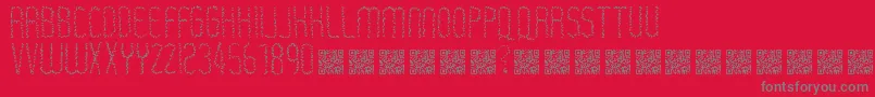Rastaerize Font – Gray Fonts on Red Background