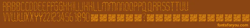 Rastaerize Font – Orange Fonts on Brown Background