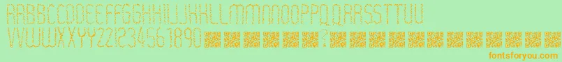 Rastaerize Font – Orange Fonts on Green Background