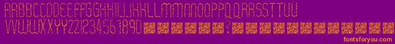 Rastaerize Font – Orange Fonts on Purple Background