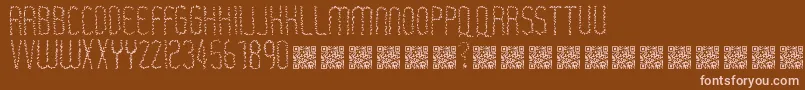 Rastaerize Font – Pink Fonts on Brown Background
