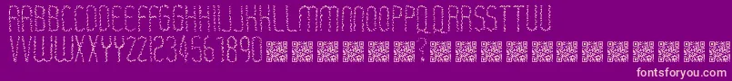 Rastaerize Font – Pink Fonts on Purple Background