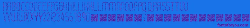 Rastaerize Font – Purple Fonts on Blue Background