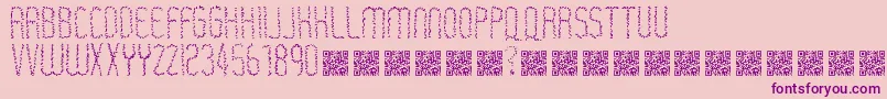 Rastaerize Font – Purple Fonts on Pink Background