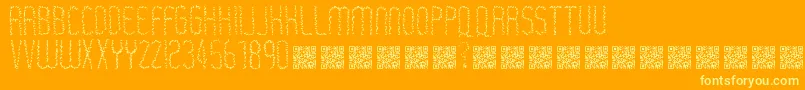 Rastaerize Font – Yellow Fonts on Orange Background