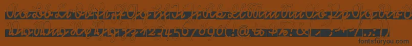 Rastenburg Band  U1SY Font – Black Fonts on Brown Background