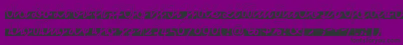 Rastenburg Band  U1SY-Schriftart – Schwarze Schriften auf violettem Hintergrund