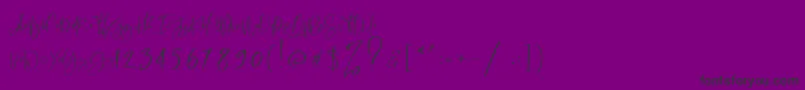 RastyKing Regular-Schriftart – Schwarze Schriften auf violettem Hintergrund