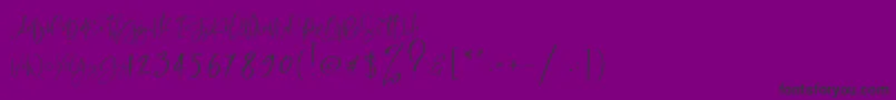 RastyKing Regular Font – Black Fonts on Purple Background