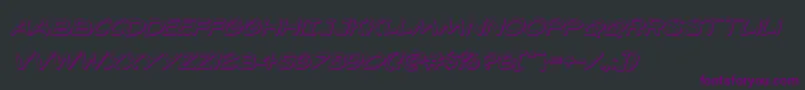 98bottles3Dital Font – Purple Fonts on Black Background