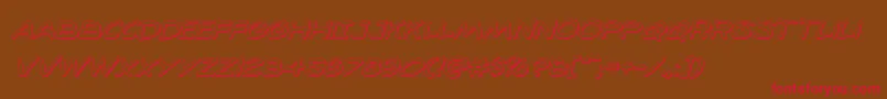 98bottles3Dital Font – Red Fonts on Brown Background