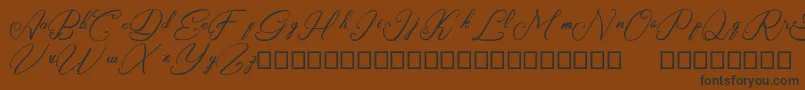 Rasyidin Font – Black Fonts on Brown Background