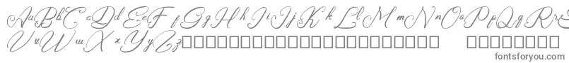 Rasyidin-fontti – harmaat kirjasimet valkoisella taustalla