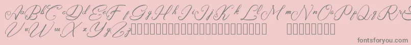 Rasyidin Font – Gray Fonts on Pink Background