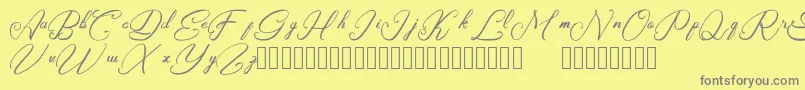 Weitere Informationen zur Rasyidin-Schriftart Rasyidin-Schriftart – Graue Schriften auf gelbem Hintergrund