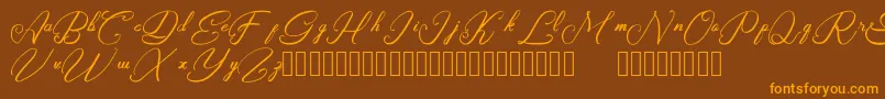 fuente Rasyidin – Fuentes Naranjas Sobre Fondo Marrón