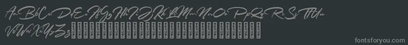 Rathiak Demo Font – Gray Fonts on Black Background