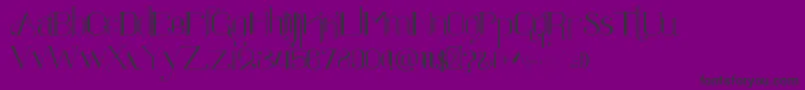 Ratigk-fontti – mustat fontit violetilla taustalla
